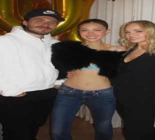 Brooklyn Beckham and his mother in law Claudia Peltz