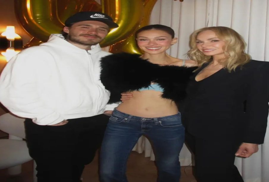 Brooklyn Beckham and his mother in law Claudia Peltz