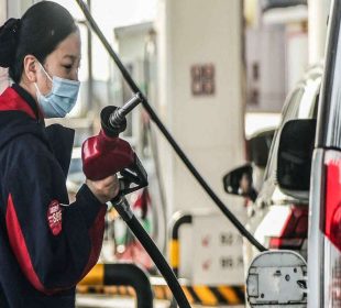 A fuel attendant in china