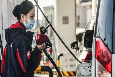 A fuel attendant in china