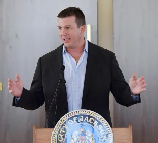 Former WWE Star Ted DiBiase Jr giving a speech