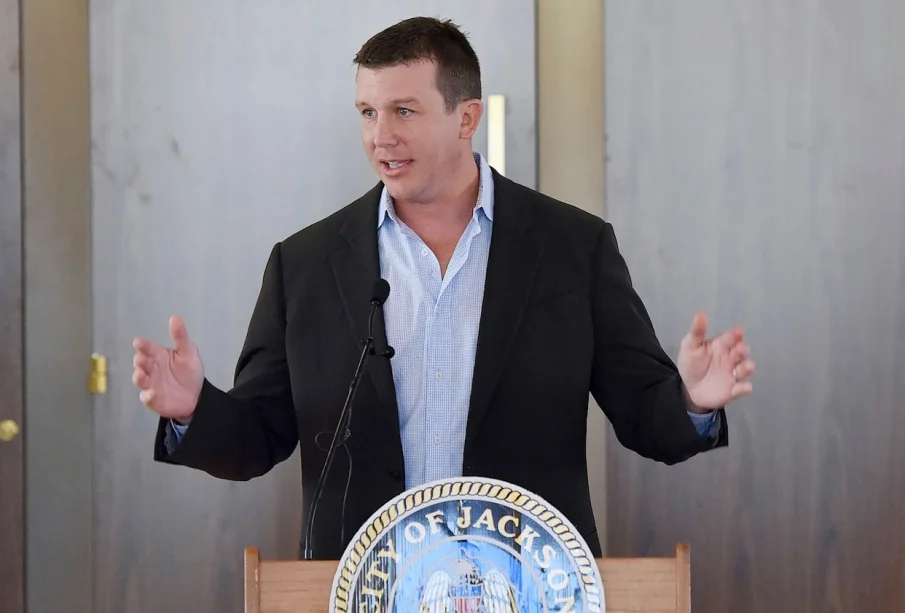 Former WWE Star Ted DiBiase Jr giving a speech