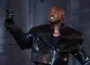 Kanye West prforming on the stage