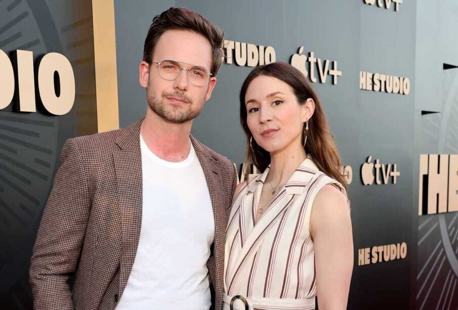 Patrick J. Adams and wife Troian Bellisario