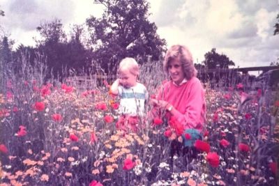Prince Williams and his mother Princess Diana