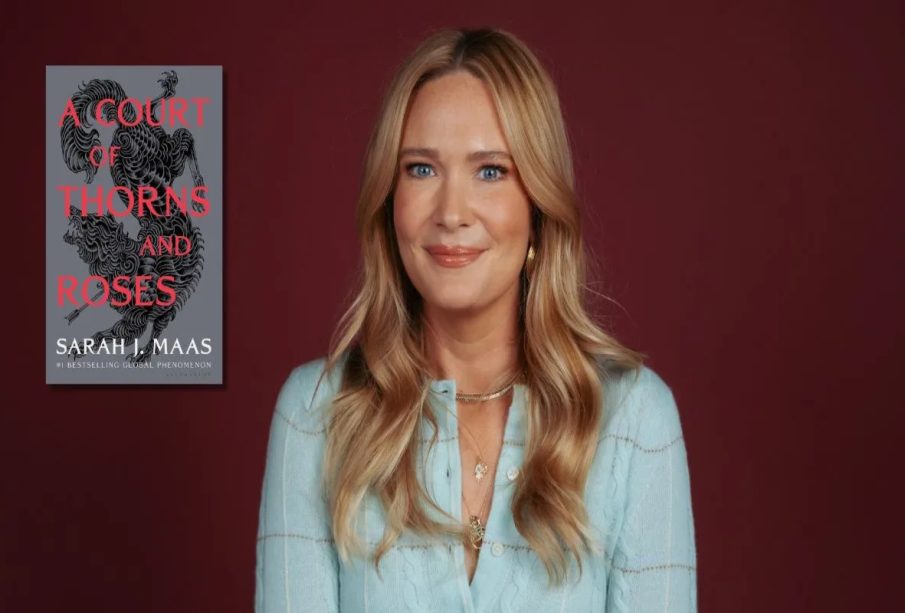 Sarah J. Maas with her ACOTAR series