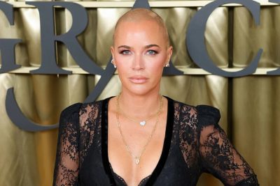 Teddi Mellencamp wearing a black outfit at an event