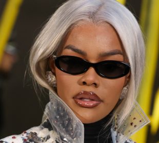 Teyana Taylor at the paris fashion week