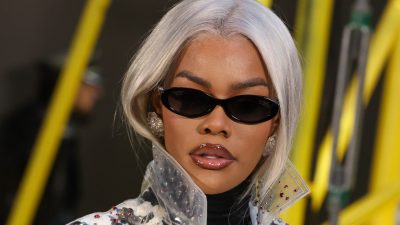 Teyana Taylor at the paris fashion week