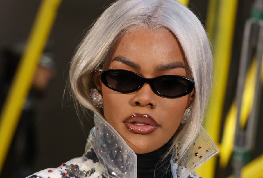 Teyana Taylor at the paris fashion week