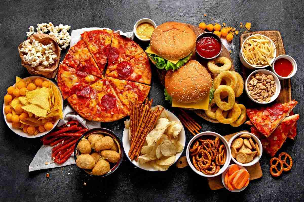 A platter of Ultra-processed foods
