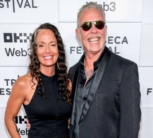 James Hetfield and his girlfriend Adriana Gillett