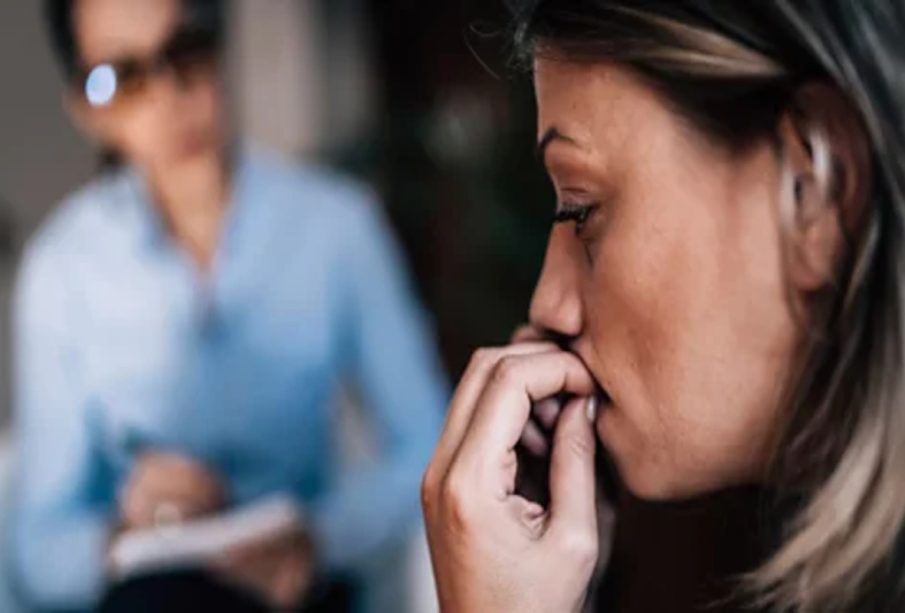 A woman suffering structural sexism