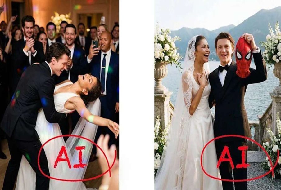 AI generated wedding photos
