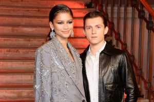 Zendaya and Tom Holland, one of Hollywood’s most beloved celebrity couples, attending a red carpet event together.