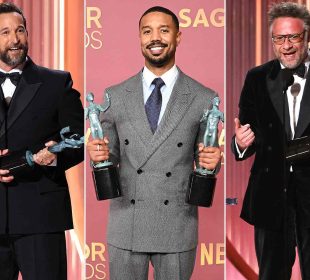 Noah wyle, seth rogen and micheal jordan at the 20206 Actors Award