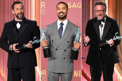 Noah wyle, seth rogen and micheal jordan at the 20206 Actors Award