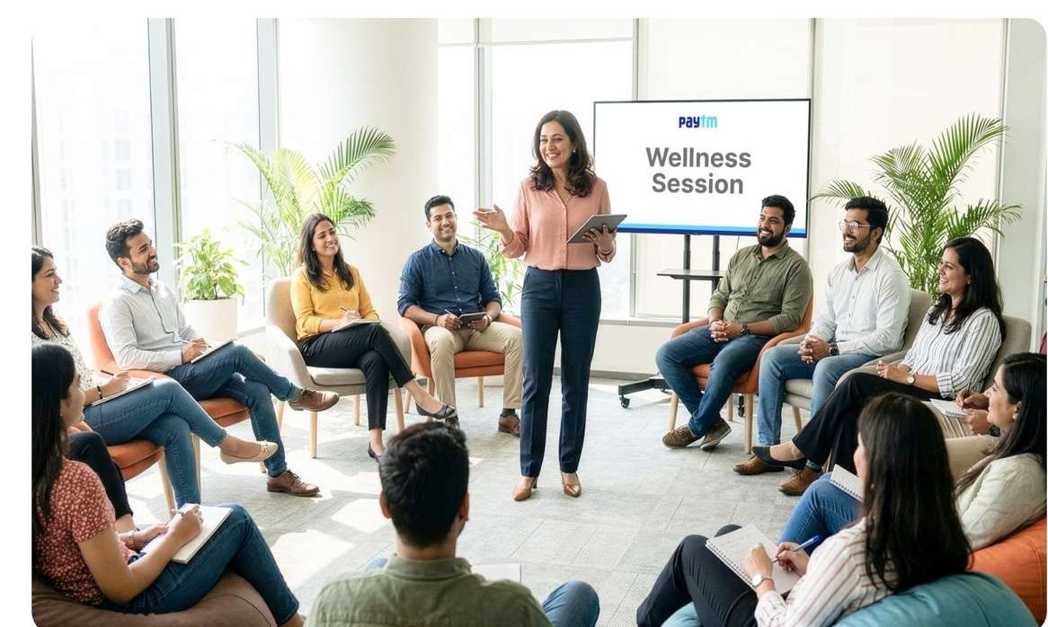 a feed back session going on for mental awareness