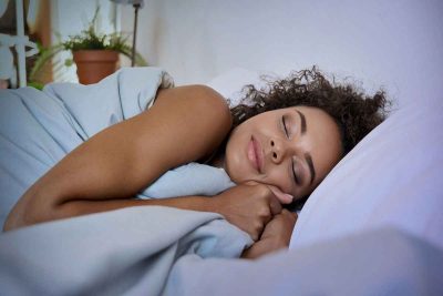 A Lady sleeping, illustrating sleep optimization