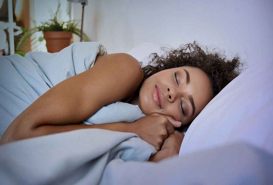 A Lady sleeping, illustrating sleep optimization