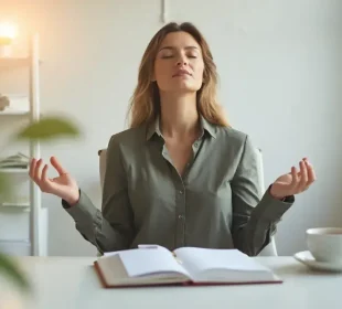 A woman undergoing Stress Management Techniques
