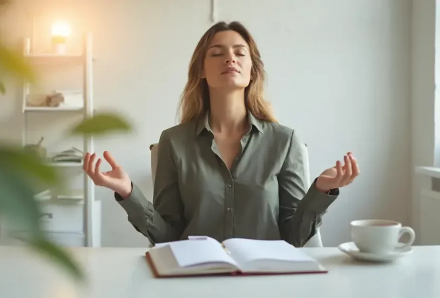 A woman undergoing Stress Management Techniques