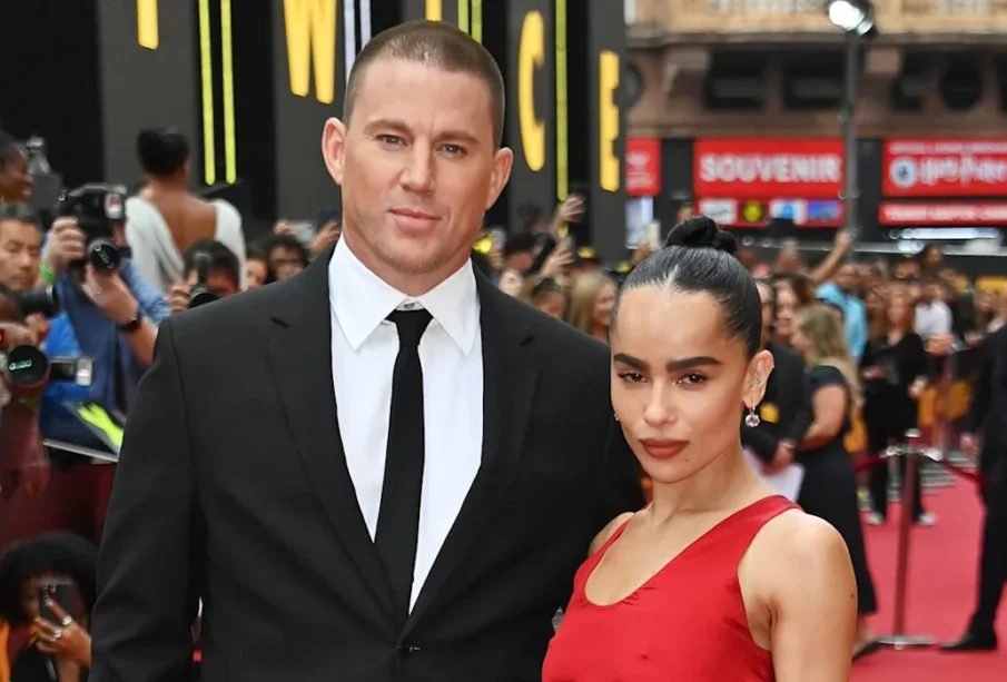 Channing Tatum and Zoë Kravitz on the red carpet