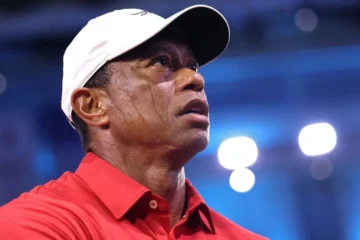 Tiger Woods playing golf