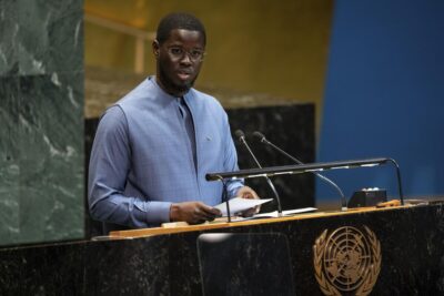 Senegal prime minister announcing a new anti LGBT law