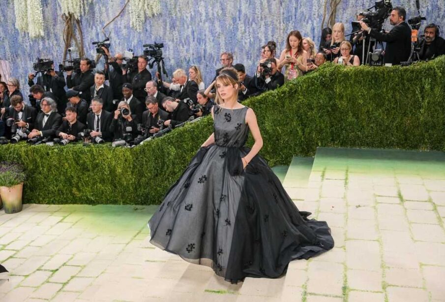 Maya Hawke stuns at the Met Gala 2026 in a breathtaking Dior ball gown, captivating fashion fans with her elegant red carpet appearance and style.
