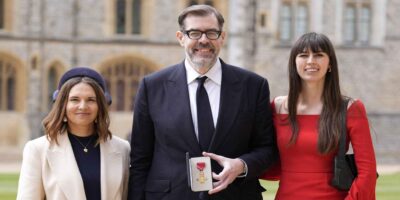 Richard Osman and Bill Bailey were honoured at Windsor Castle